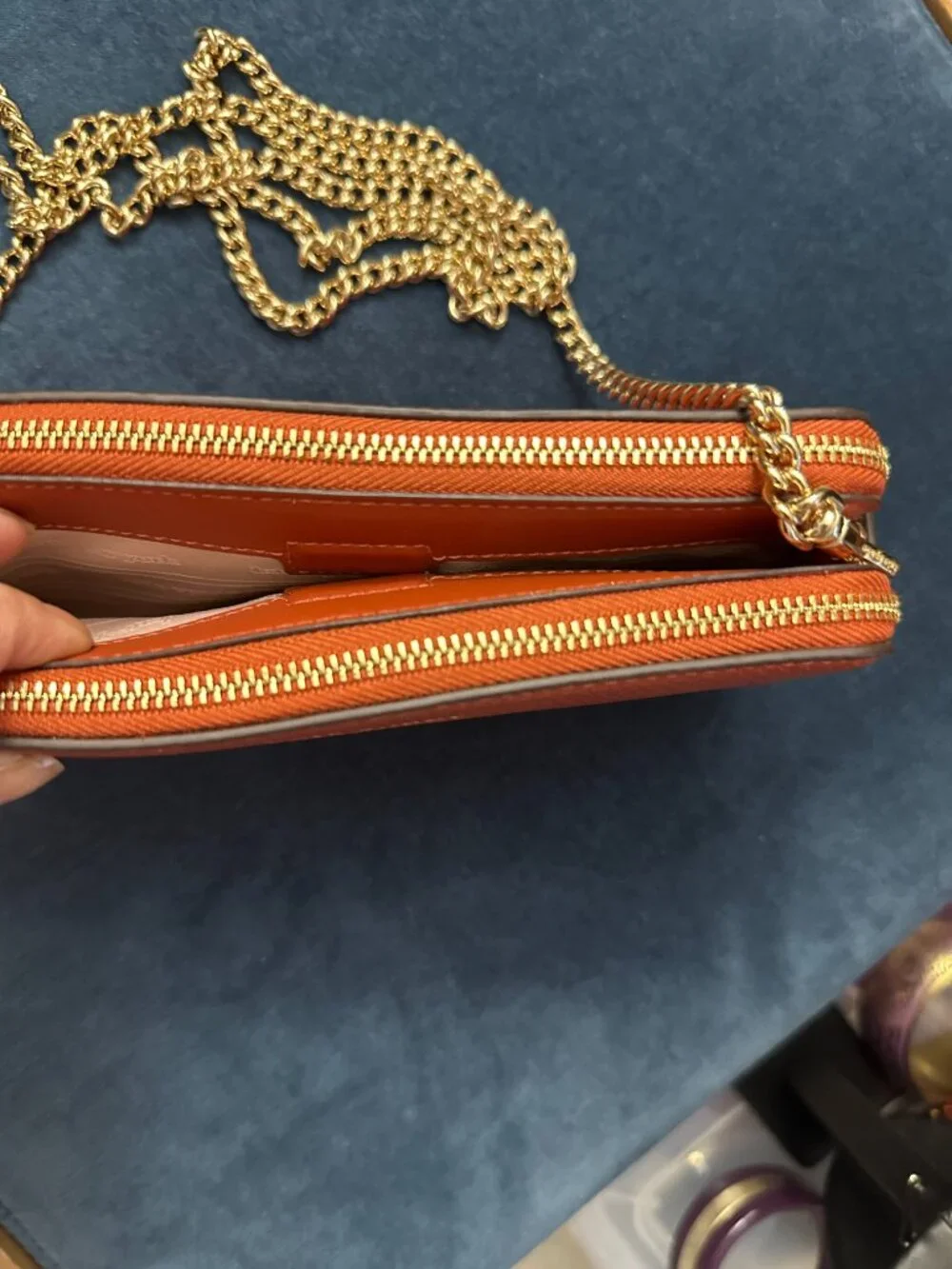 NWT Kate Spade Box CB Clutch Orange